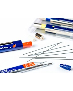 Minas staedtler mars micro grafito 0,5 mm hb tubo con 12 minas