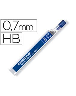 Minas staedtler mars micro grafito 0,7 mm hb tubo con 12 minas