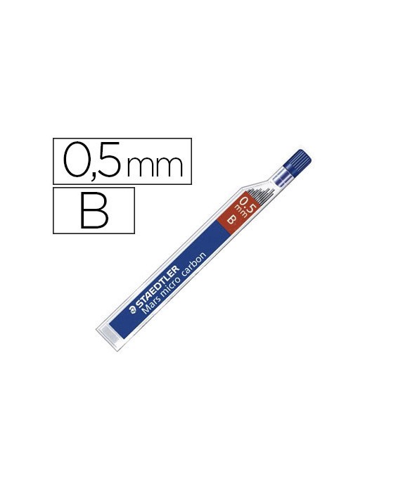 Minas staedtler mars micro grafito 0,5 mm b tubo con 12 unidades