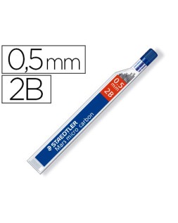 Minas staedtler mars micro grafito 0,5 mm 2b tubo con 12 unidades