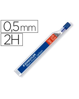 Minas staedtler mars micro grafito 0,5 mm 2h tubo con 12 unidades