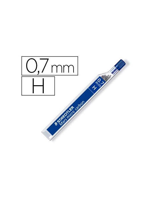 Minas staedtler mars micro grafito 0,7 mm h tubo con 12 unidades