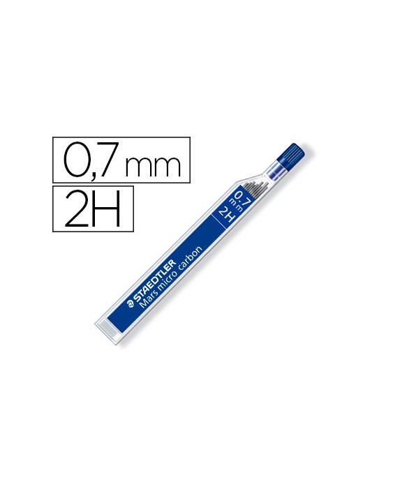 Minas staedtler mars micro grafito 0,7 mm 2h tubo con 12 unidades