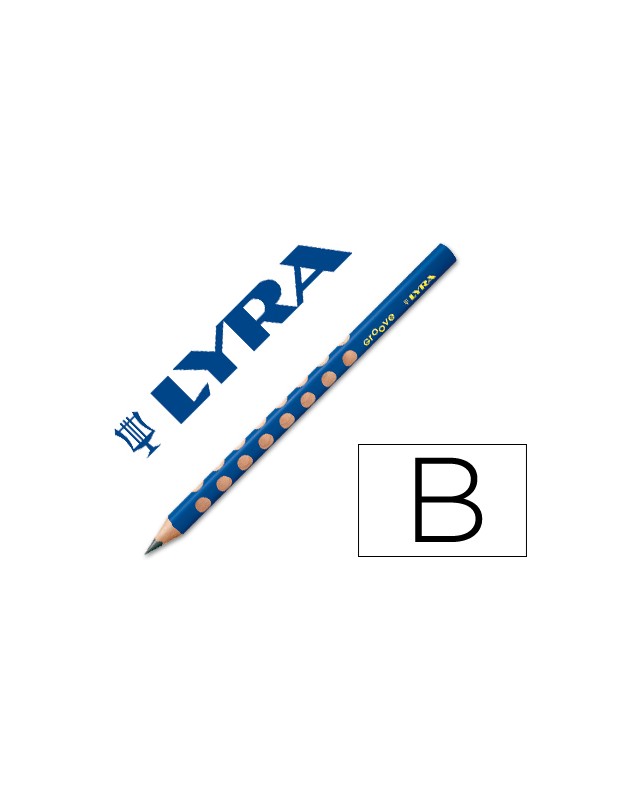 Lapices de grafito lyra groove triangular mina b de 4,25 mm