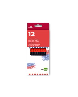 Lapices bicolor liderpapel fino rojo/azul
