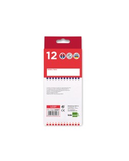 Lapices bicolor liderpapel fino rojo/azul