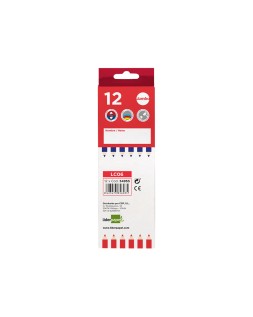 Lapices bicolor liderpapel jumbo rojo/azul