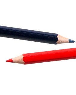 Lapices bicolor liderpapel jumbo rojo/azul