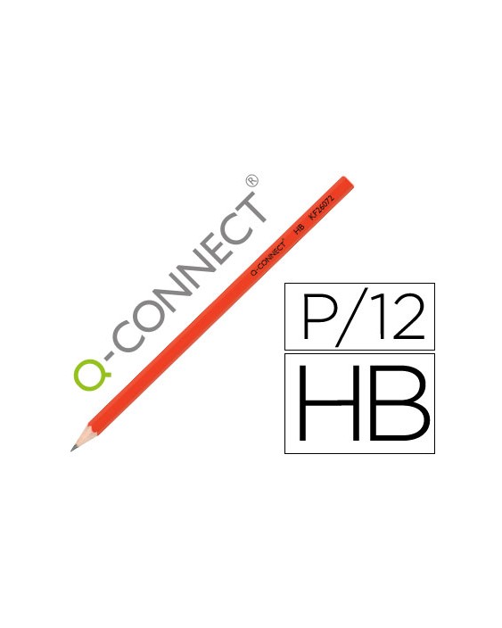 Lapices de grafito q-connect hexagonal sin goma n.2 hb