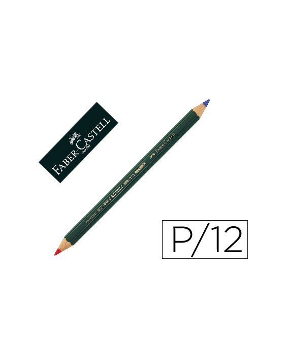Lapices bicolor faber castell goldfaber rojo/azul unidad