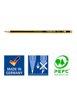 Lapices de grafito staedtler noris n.0 2b unidad