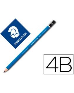 Lapices de grafito staedtler mars lumograph 100 4b unidad