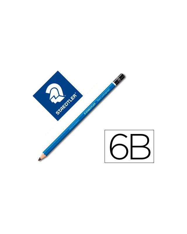 Lapices de grafito staedtler mars lumograph 100 6b unidad