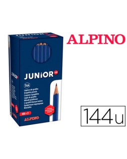 Lapices de grafito alpino junior caja de 144 unidades