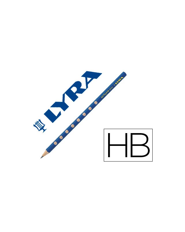 Lapices de grafito lyra groove slim mina hb