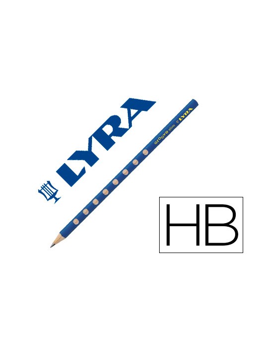 Lapices de grafito lyra groove slim mina hb