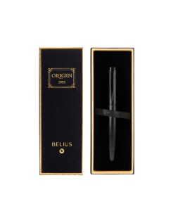 Roller belius origen 1995 aluminio textura cepillada color negro tinta negra caja de diseño