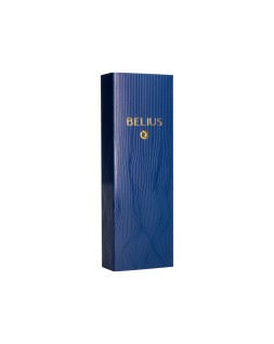 Pluma belius neptuno aluminio textura wavy color azul marino tinta azul caja de diseño