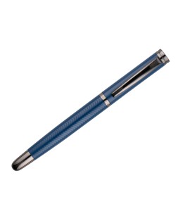 Pluma belius neptuno aluminio textura wavy color azul marino tinta azul caja de diseño