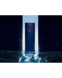 Pluma belius neptuno aluminio textura wavy color azul marino tinta azul caja de diseño