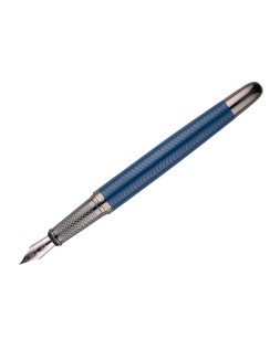 Pluma belius neptuno aluminio textura wavy color azul marino tinta azul caja de diseño