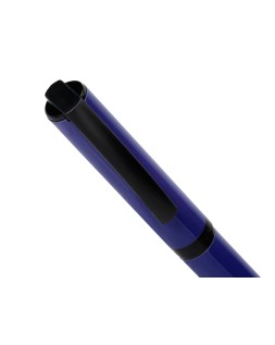 Boligrafo belius turbo aluminio color azul y negro tinta azul caja de diseño