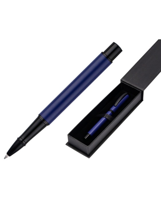 Roller belius turbo aluminio color azul y negro tinta azul caja de diseño