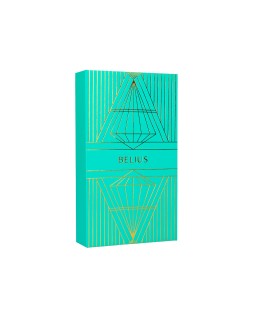 Boligrafo y estuche belius soiree color art deco turquesa y dorado tinta azul caja de diseño