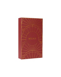 Boligrafo y estuche belius soiree color art deco granate y dorado tinta azul caja de diseño