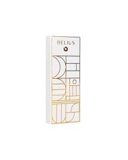 Boligrafo belius carte blanche color y blanco dorado tinta azul caja de diseño