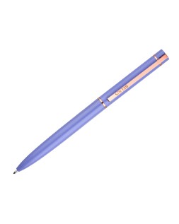 Boligrafo belius rose aluminio color lavanda/oro rosa tinta azul caja de diseño