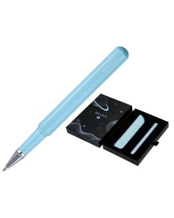 Roller y funda de similpiel belius space b color minimalista azul tinta azul caja de diseño