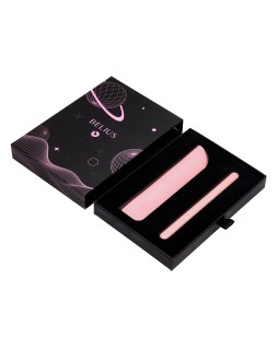 Pluma y funda de similpiel belius space b color minimalista rosa tinta azul caja de diseño