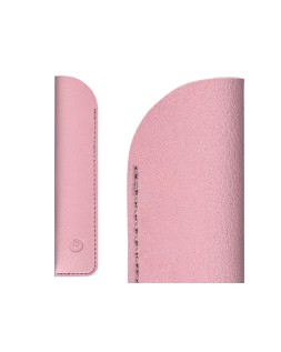 Pluma y funda de similpiel belius space b color minimalista rosa tinta azul caja de diseño