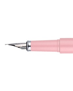 Pluma y funda de similpiel belius space b color minimalista rosa tinta azul caja de diseño