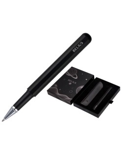 Roller y funda de similpiel belius space b color minimalista negro tinta azul caja de diseño