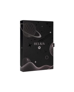 Roller y funda de similpiel belius space b color minimalista negro tinta azul caja de diseño