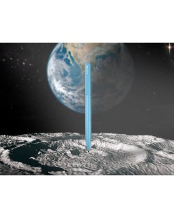 Boligrafo belius rocket b aluminio color minimalista azul tinta azul caja cilindrica