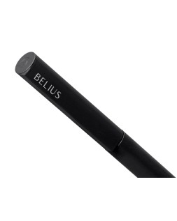 Boligrafo belius rocket b aluminio color minimalista negro tinta azul caja cilindrica