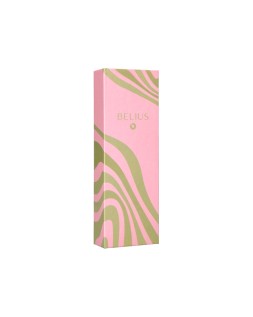 Roller belius ink dreams aluminio color rosa y verde matcha plateado frase interior tinta negra caja de diseño