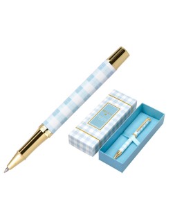 Roller belius perfect picnic day aluminio azul celeste dorado tinta color negro caja de diseño