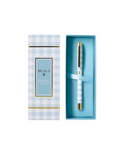 Roller belius perfect picnic day aluminio azul celeste dorado tinta color negro caja de diseño