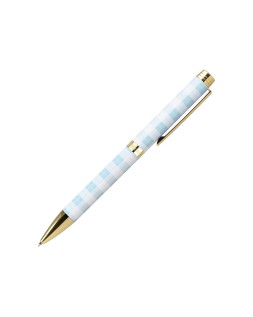 Boligrafo belius perfect picnic day aluminio color azul celeste dorado tinta azulcaja de diseño