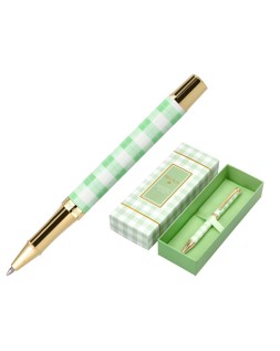 Roller belius picnic aluminio color verde dorado tinta color negro caja de diseño