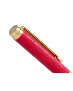 Boligrafo belius wild west aluminio color granate dorado tinta color azul caja de diseño