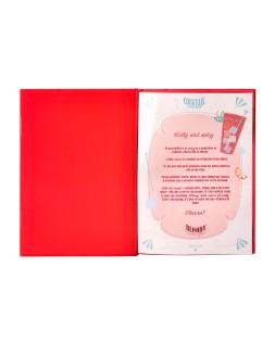 Boligrafo y wallet belius cocktails bloody mary aluminiorojo plateado relieve tinta color azul caja de diseño