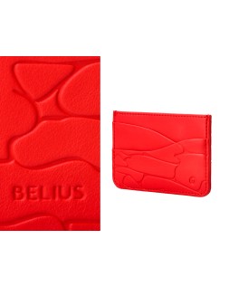 Boligrafo y wallet belius cocktails bloody mary aluminiorojo plateado relieve tinta color azul caja de diseño