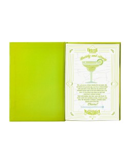 Boligrafo y wallet belius cocktails margarita aluminio verde lima plateado relieve tinta color azul caja de