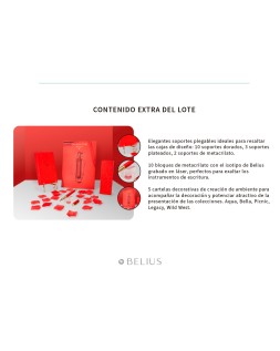 Expositor lote belius de pie blanco 50 piezas melamina 5 estantes 680x320x1700 mm