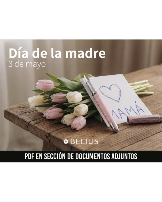 Lote escritura belius dia de la madre 2026 11 piezas + 2 piezas de regalo + 2 cartelas diseño + 10 postales